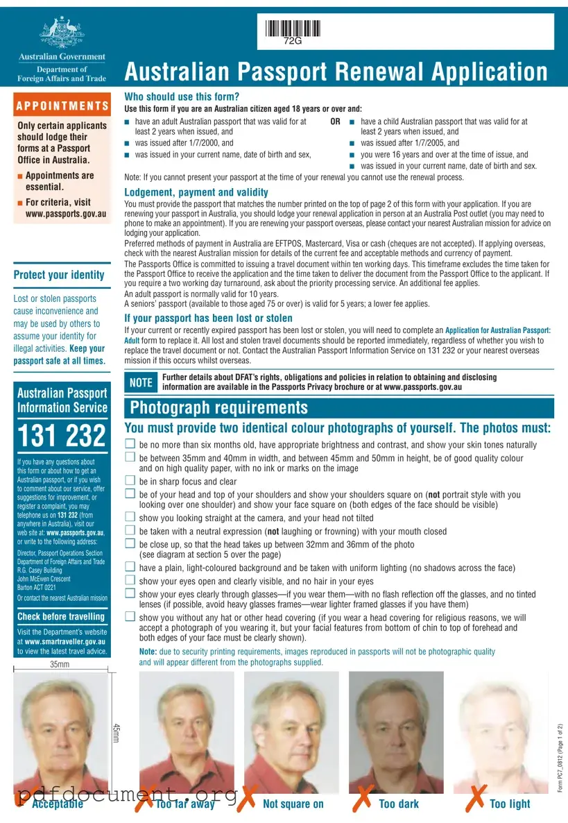 Fill Out Your Australian Passport Renewal Form