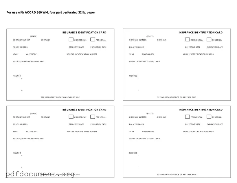 Fill Out Your Acord 50 WM Form