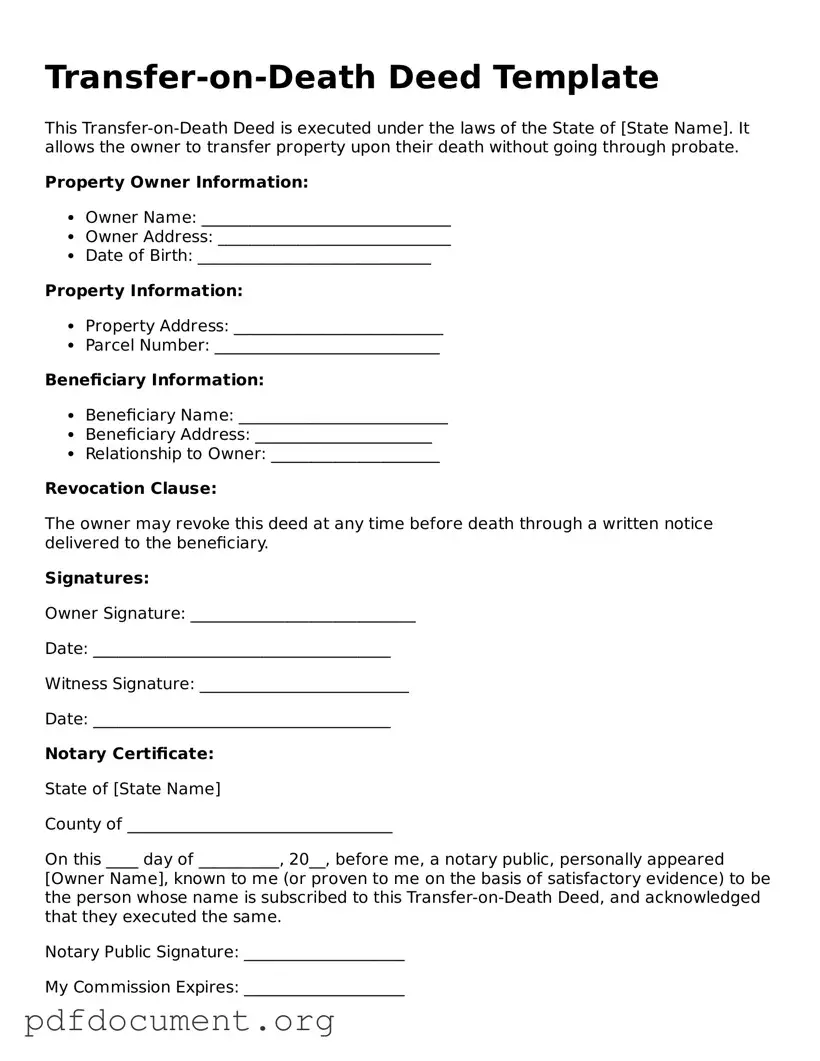 Attorney-Approved Transfer-on-Death Deed Template