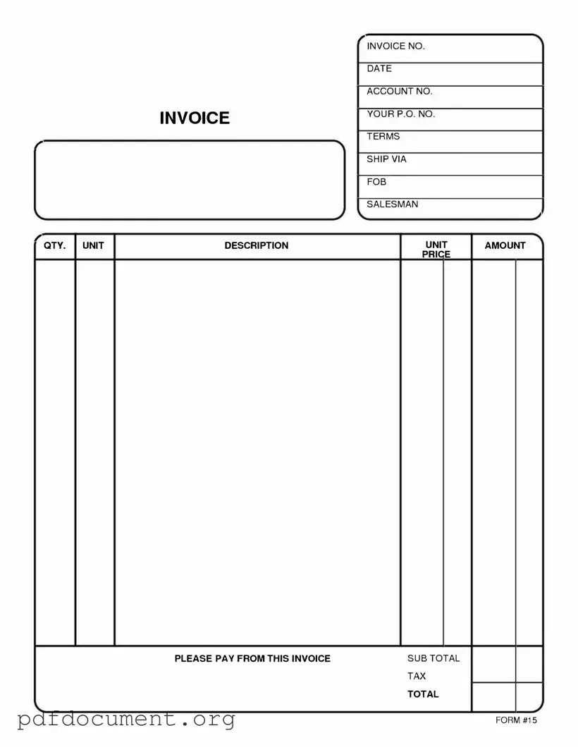 Fill Out Your Free And Invoice Pdf Form