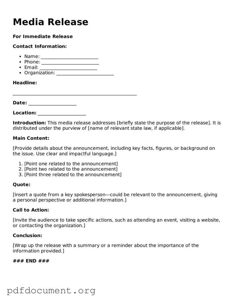 Attorney-Approved Media Release Template