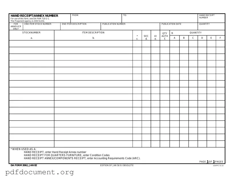 Fill Out Your Da Form