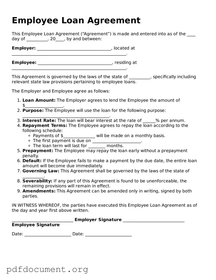 Attorney-Approved Employee Loan Agreement Template