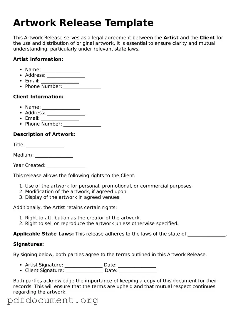 Attorney-Approved Artwork Release Template