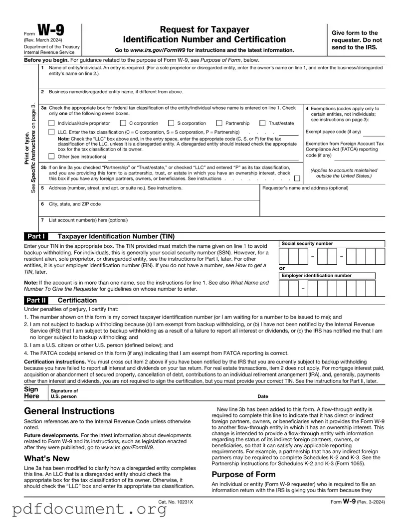 Fill Out Your IRS W-9 Form