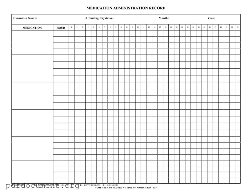 Fill Out Your Medication Administration Record Sheet Form