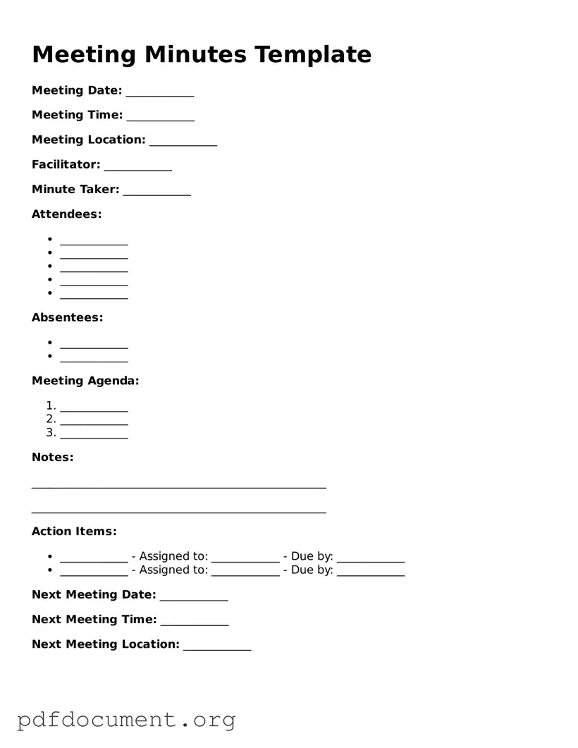 Attorney-Approved Meeting Minutes Template