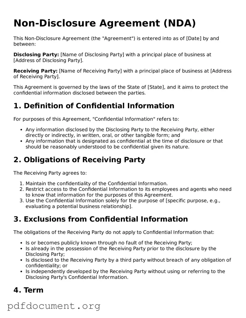 Attorney-Approved Non-disclosure Agreement Template