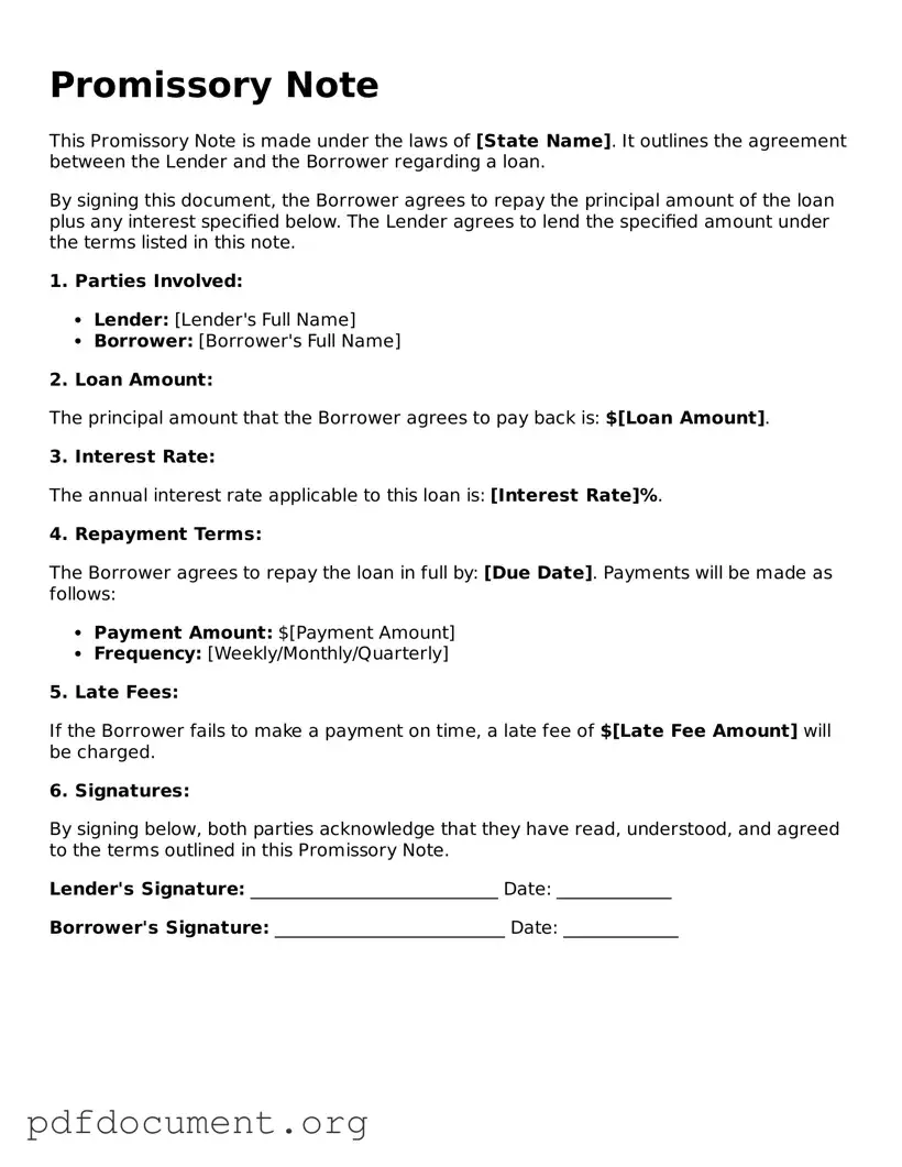 Attorney-Approved Promissory Note Template