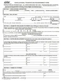 Fill Out Your California Fotm Reg 262 Form