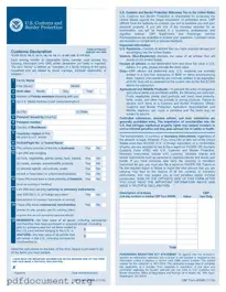 Fill Out Your CBP 6059B Form