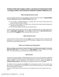 Fill Out Your Florida Financial Affidavit Short 12.902(b) Form