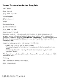 Attorney-Approved Lease Termination Letter Template