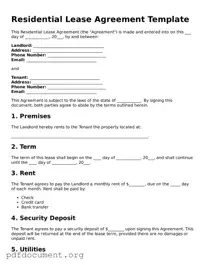 Attorney-Approved Lease Agreement Template