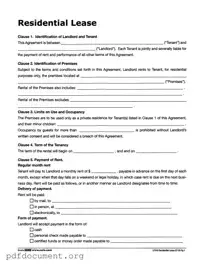 Fill Out Your Lf310 Residential Lease Form
