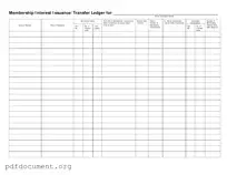 Fill Out Your Membership Ledger Form