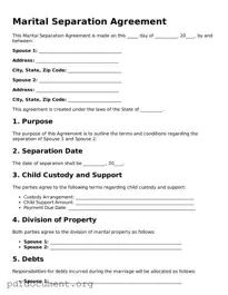 Attorney-Approved Marital Separation Agreement Template