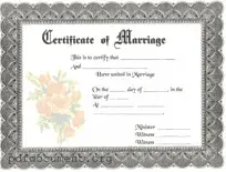 Fill Out Your Marriage Certificate Form