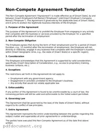 Attorney-Approved Non-compete Agreement Template