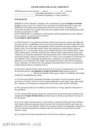 Fill Out Your Owner Operator Lease Agreement Form