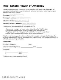 Attorney-Approved Real Estate Power of Attorney Template