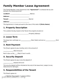 Attorney-Approved Family Member Lease Agreement Template