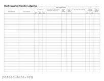 Fill Out Your Stock Transfer Ledger Form