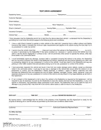 Fill Out Your Test Drive Form