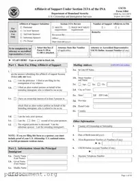 Fill Out Your USCIS I-864 Form
