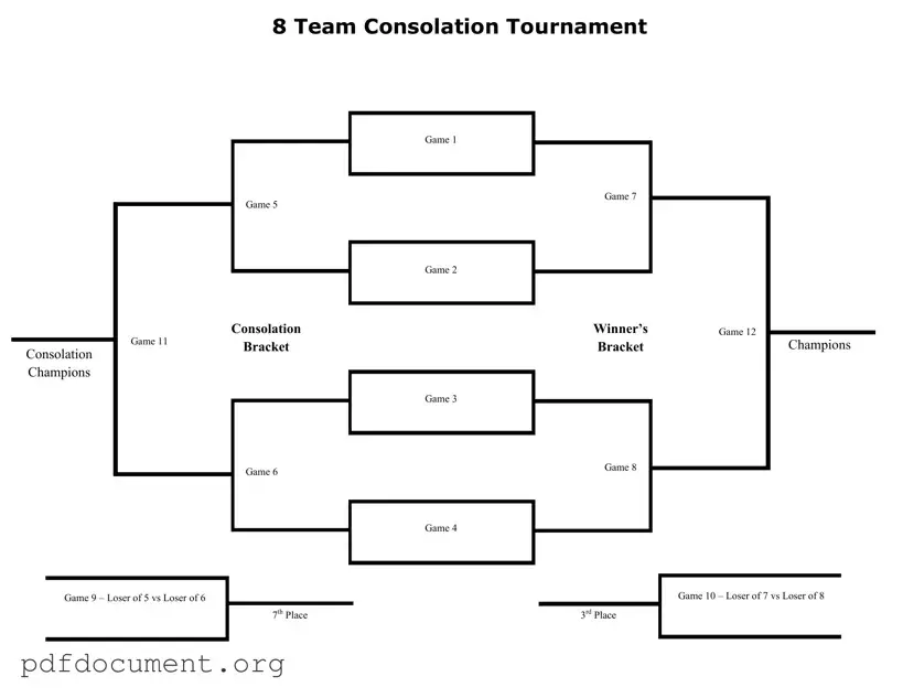 Fill Out Your Tournament Consolation Bracket Form